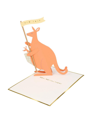 Baby Kangaroo Stand-up Card