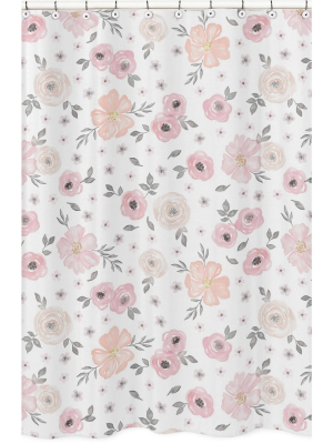 Floral Shower Curtain Pink - Sweet Jojo Designs