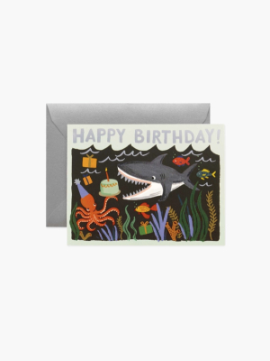 Happy Birthday Shark Card - Rp5