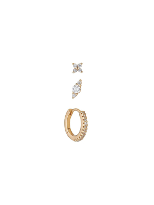 Avery Gold Earring Set