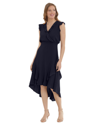 Bella Ruffle Surplus Hi-low Midi Dress