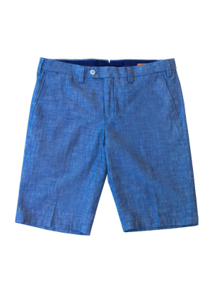 Sam Malouf Orange Label Chambray Short