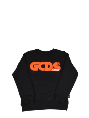 Gcds Kids Logo Print Crewneck Sweatshirt