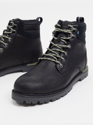 Toms Ashland 8-eye Hiker Boots In Black