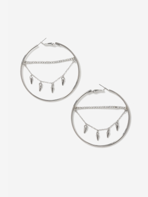 **hoop Chain Drop Earrings