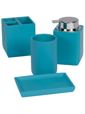 4pc Oceania Bath Collection Ocean Blue - Creative Bath