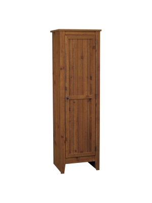Hagar Single Door Storage Pantry Cabinet Pine - Room & Joy