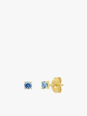 Blue Sapphire Studs