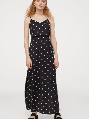 Crêped Maxi Dress