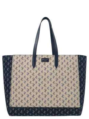 Jimmy Choo Laylin Jacquard Tote Bag