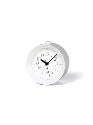 Riki Alarm Paint Clock In White