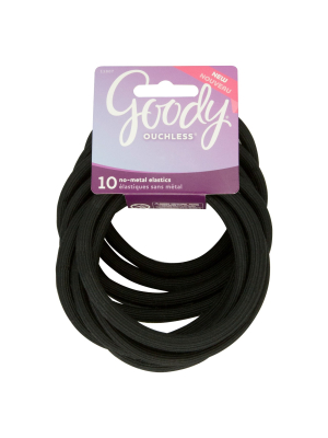 Goody Ouchless Xtra Long Extra Thick Elastic Hair Ties - Black - 10ct