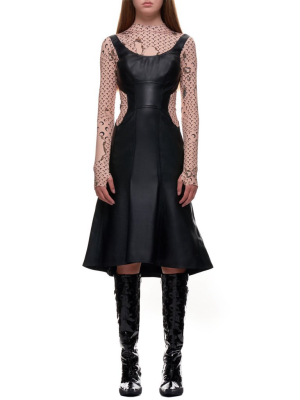 Melange Tailored Flare Dress (d045-black)