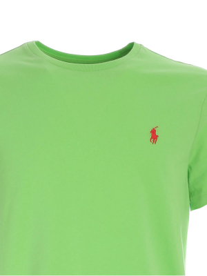 Polo Ralph Lauren Logo Embroidered Round Neck T-shirt