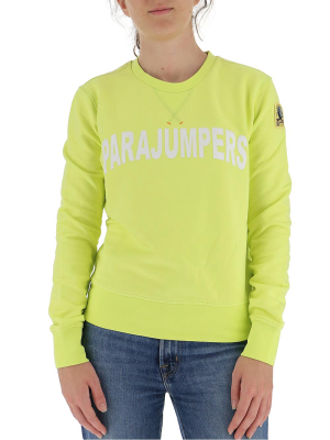 Parajumpers Logo Print Crewneck Sweatshirt