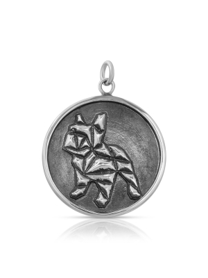 Geometric French Bull Dog Mini Pendant