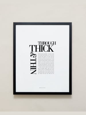 Through Thick & Thin Editorial Framed Print