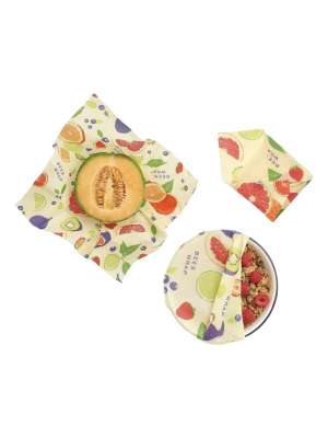 Bee's Wrap Fresh Fruit Set Of 3 - Small, Medium, Large