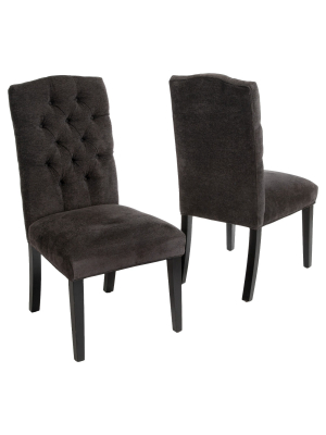Set Of 2 Crown Top Dining Chairs - Christopher Knight Home
