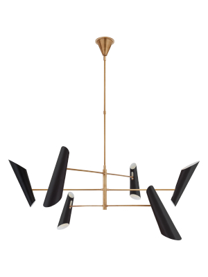 Franca Large Pivoting Chandelier In Various Colors And Designs