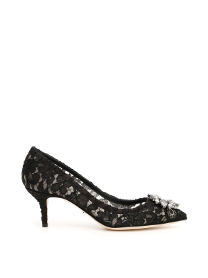 Dolce & Gabbana Bellucci Embellished Lace Pumps