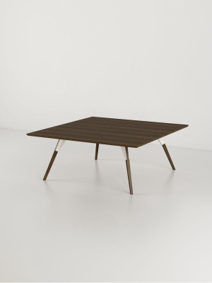 Clarke Small Square Coffee Table - Walnut