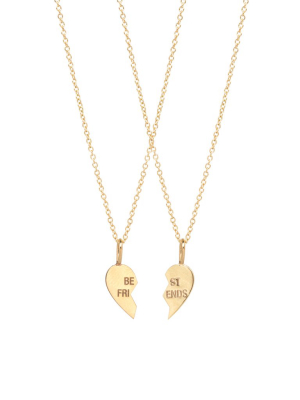 14k Midi Bitty Bff Necklace Set