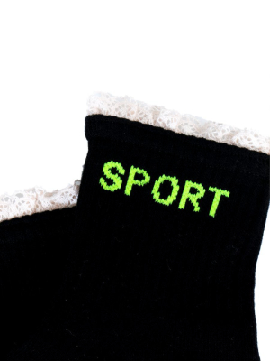 Sport Socks In Black