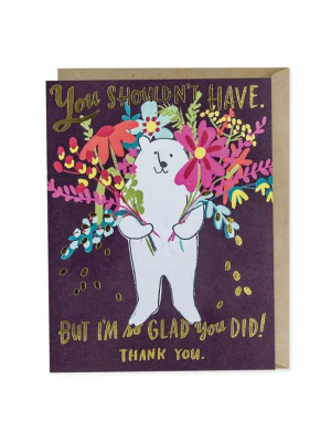 Glad You Did Bear Card - Em1