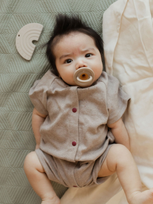 Modern Silicone Pacifier - Warm Taupe