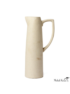 Tall Skinny Ceramic Pitcher