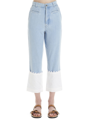 Loewe Flared Cropped Jeans