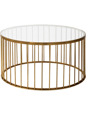 Brass Cage Coffee Table