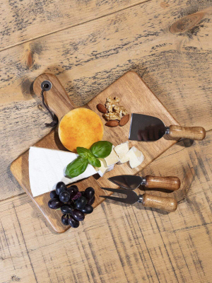 Cheese Set With Handle