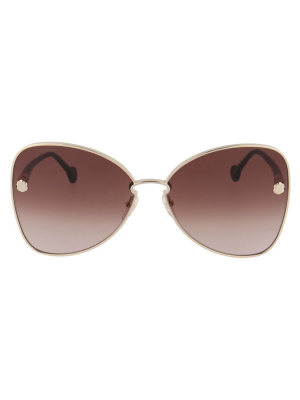 Salvatore Ferragamo Eyewear Butterfly Framed Sunglasses