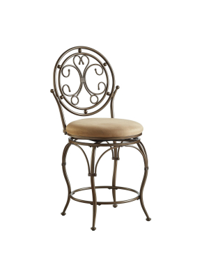 Big And Tall Mila Counter Height Barstool Bronze - Powell Company