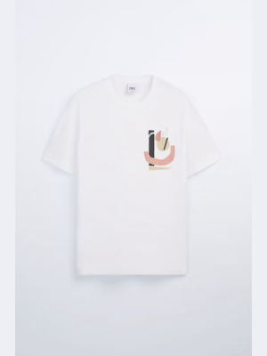 Abstract Print T-shirt