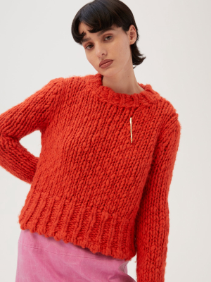 Wayne Sweater Wool Red
