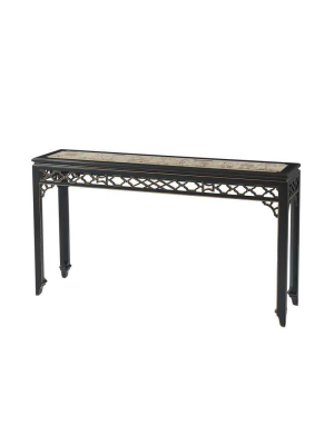 Long Hall Chinoiserie Console Table