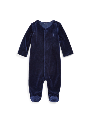 Velour Footed Coverall