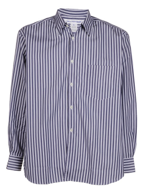 Comme Des Garçons Shirt Striped Classic Collar Shirt