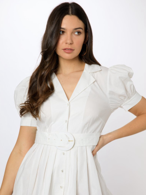 Finley Dress - Solid White