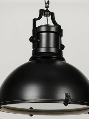 Noir Metal Marine Fixture Black Pendant