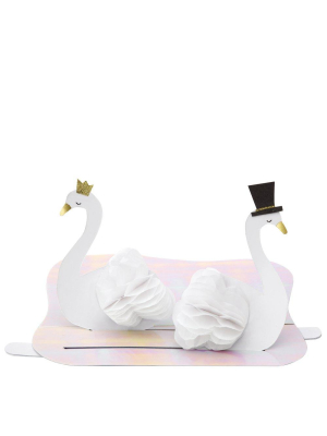 Swan Wedding Interactive Card