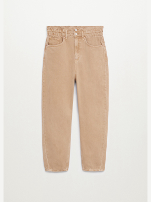 Waist Straight Slouchy Jeans