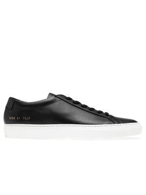 Common Projects Achilles Low White Sole - Black