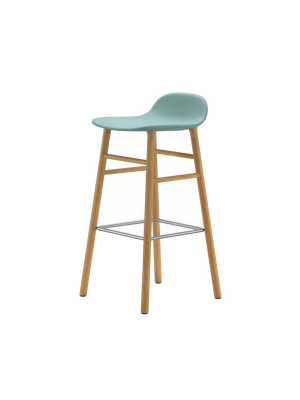 Form Bar + Counter Stool: Oak Upholstered