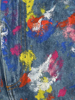 Philosophy Di Lorenzo Serafini Paint-spatter Detail Straight-leg Jeans