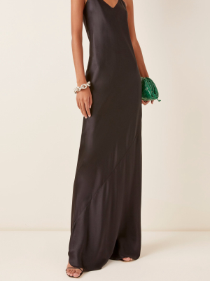 Cara Silk-satin Maxi Slip Dress