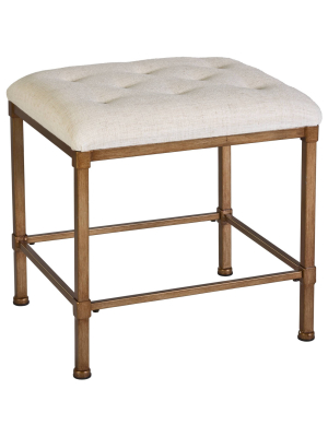 Katherine Backless 18" Vanity Stool - Golden Bronze - Hillsdale Furniture